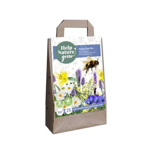 Blumenzwiebeltasche Happy Bee Mix (Für 1 m2)