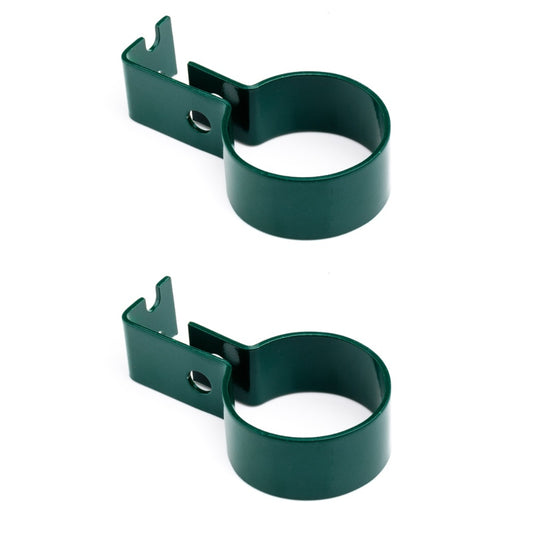 Montagehalter für Endpfosten grün - 2 Stück