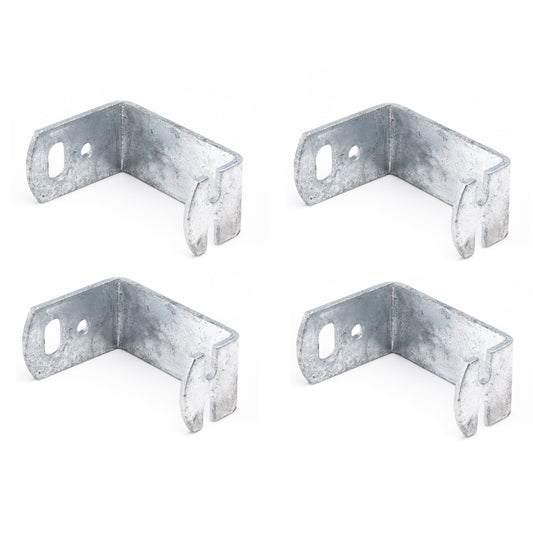 Montagehalter verzinkt - 4 Stück