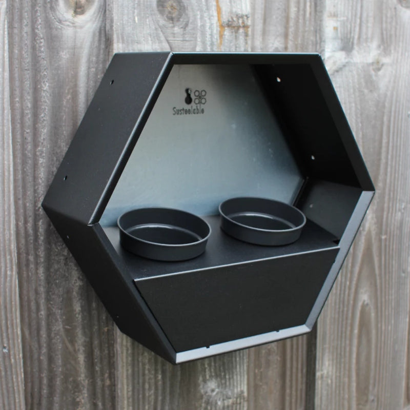 Susteelable Wandblumenkasten schwarz