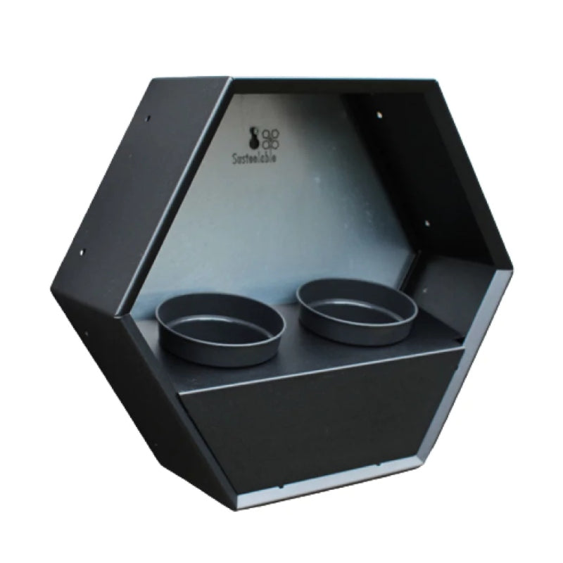 Susteelable Wandblumenkasten schwarz