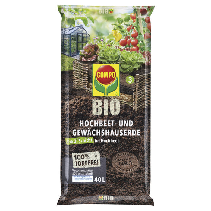 COMPO BIO Hochbeet- und Gewächshauserde torffrei kaufen