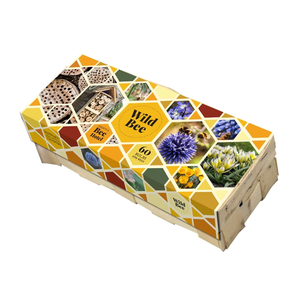 Blumenzwiebeln Box 'Wild Bee Hotel' Mischung