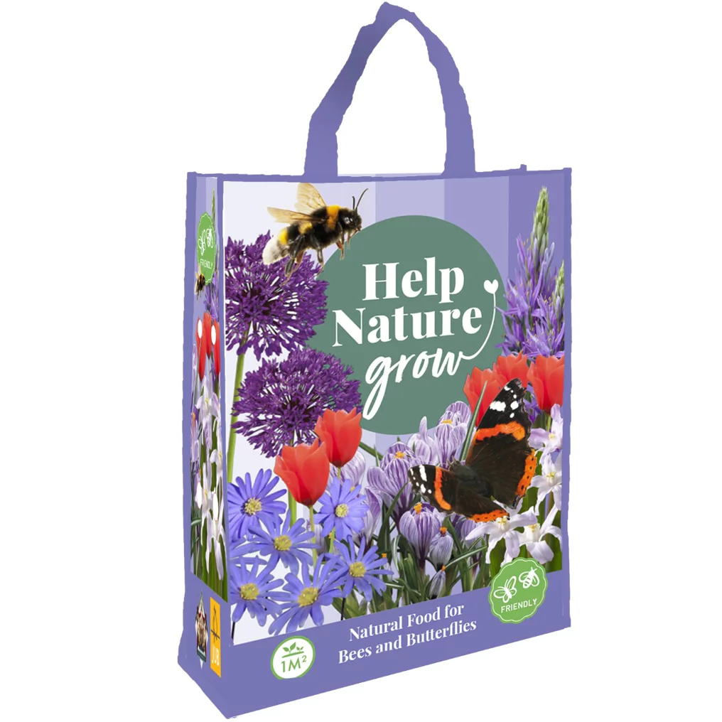 Blumenzwiebeln Einkaufstasche 'Help Nature Grow' Mischung