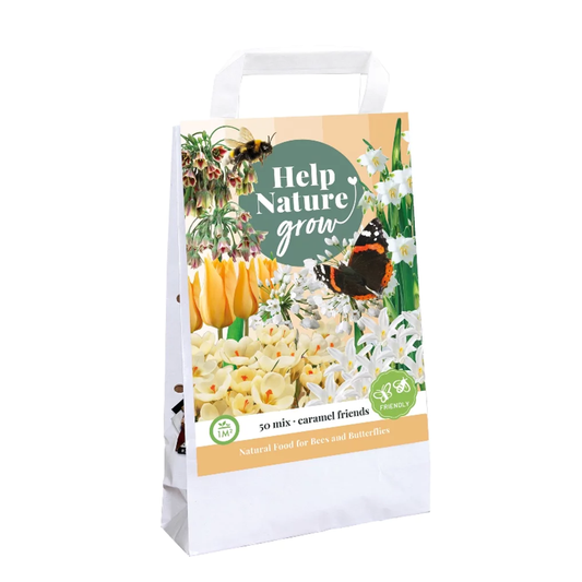 Blumenzwiebeln Tasche 'Help Nature Grow Caramel Friends' Mischung