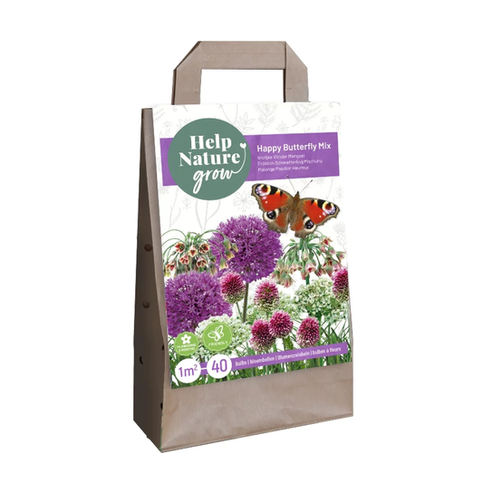 Blumenzwiebeln Tasche 'Help Nature Grow' Schmetterlingsmischung
