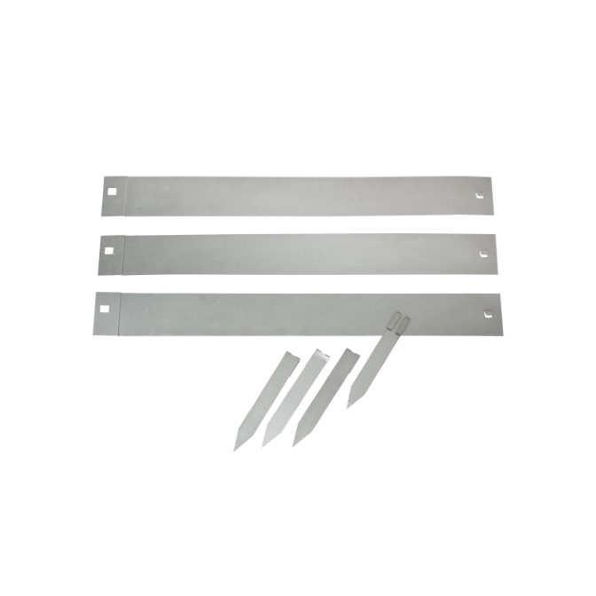 Rasenkanten-Set aus verzinkter Stahl (3x Stück)