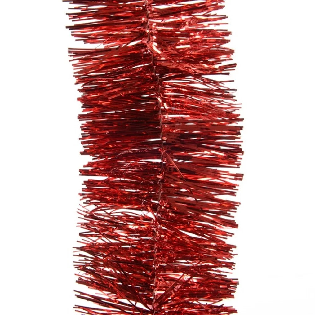 Glitzergirlande 270 cm Rot