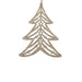 Weihnachtsbaumanhänger Tannenbaum Gold