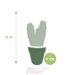 Myrtillocactus Geometrizans im Dekotopf grau 17 cm Ø